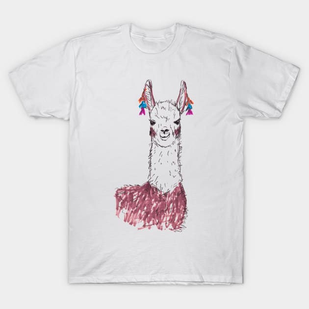 Llama T-Shirt by LauraKatMax